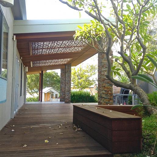 Pacific Jarrah decking and seats